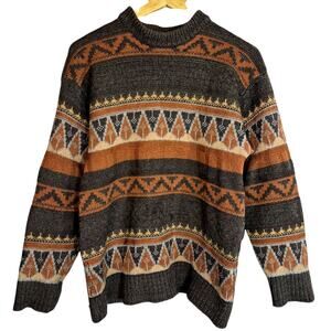 Vintage Pembroke Arms British Classic Women's Wool Blend Thick Knit Sweater L